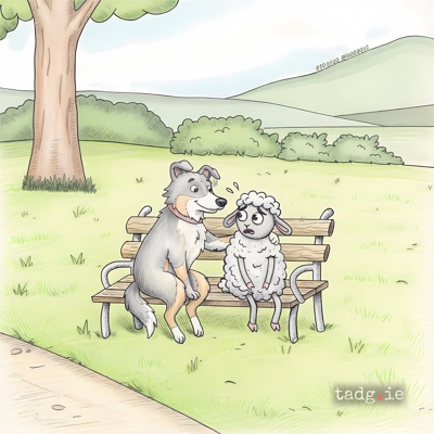 Oh Doggy friend I can't pretend - I have a broken heart!