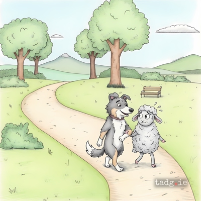 The doggy said let's bring you home ... - and took him by the paw