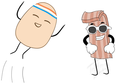 sporty-potato-bacon-friend.png - Sporty Potato and Barry Bacon