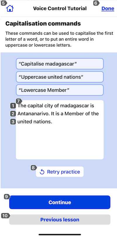 iOS voice control tutorial 2
